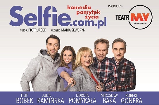 „Selfie.com.pl” w Rybniku: gwiazdorska obsada w spektaklu Marii Seweryn, Materiały prasowe
