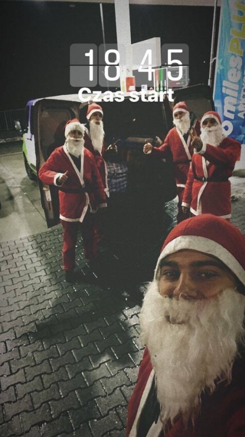 Człowiek z pasją: wielu bezdomnych wierzy w św. Mikołaja, Maciej Mazij/Facebook