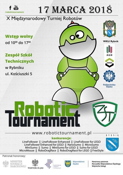 Przed nami turniej robotów w „Tyglu”. Do szkoły przyjedzie ponad 370 maszyn z 6 krajów, ZST w Rybniku