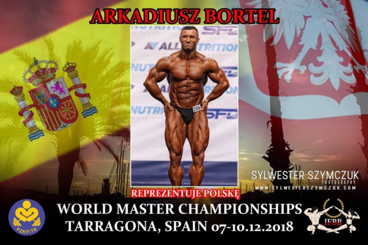 Kulturystyka: Arkadiusz Bortel z Rybnika wicemistrzem świata, Facebook Arkadiusz Bortel IFBB