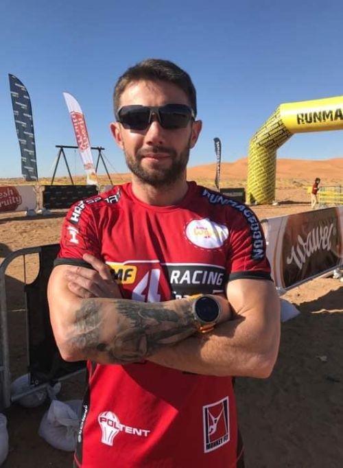 Daniel Stroiński z Rybnika wygrywa Runmageddon Sahara!, Sandra Biegun/Facebook
