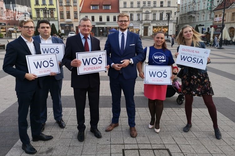Wybory 2019: Rybnik odwiedził Tadeusz Cymański, Bartłomiej Furmanowicz