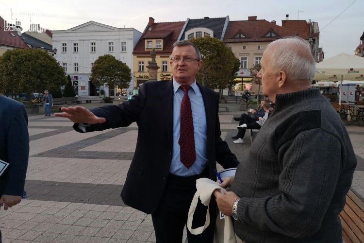 Wybory 2019: Rybnik odwiedził Tadeusz Cymański, Bartłomiej Furmanowicz