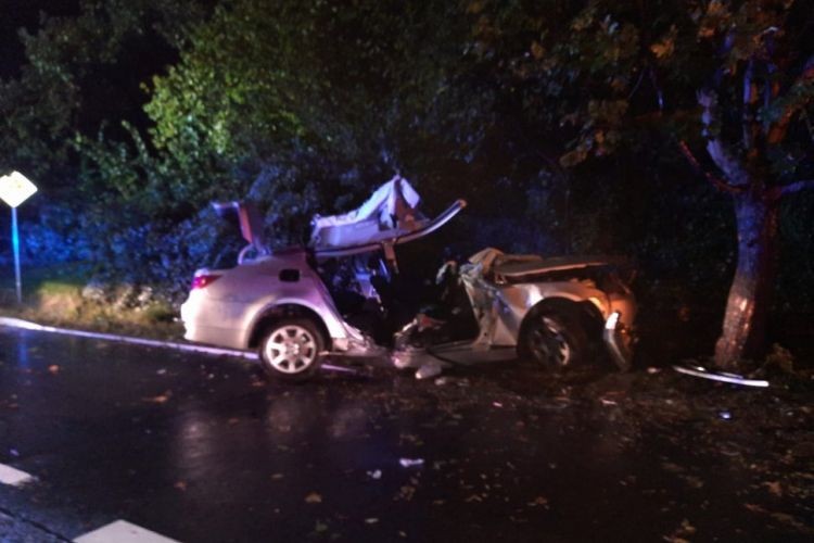 Tragedia na Gotartowickiej: samochód uderzył w drzewo, nie żyje 19-latka, KMP Rybnik