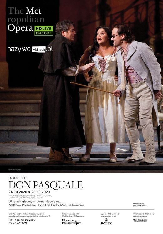 „Don Pasquale” - retransmisja spektaklu Gaetano Donizettiego z Metropolitan Opera, Materiały prasowe