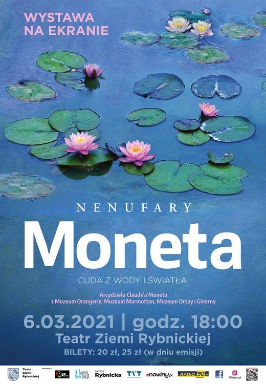 Wystawa na ekranie „Nenufary Moneta” w Teatrze Ziemi Rybnickiej, 