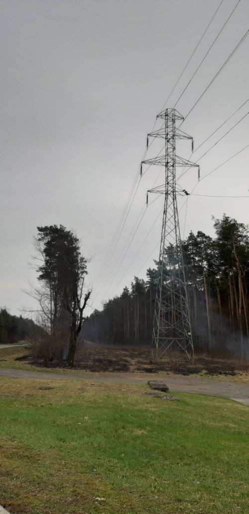 Porażenie prądem w Wielopolu. W jakim stanie jest rowerzysta? (zdjęcia), PSP Rybnik