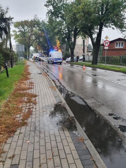 Wypadek na Raciborskiej w Rybniku. Droga już odblokowana, Rybnik i okolice-Informacje drogowe 24H