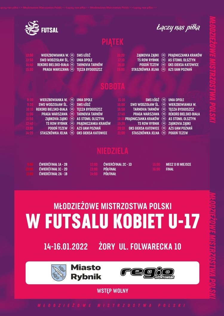 Mistrzostwa Polski w futsalu juniorek. W stawce TS ROW Rybnik, 