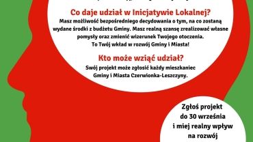 Czerwionka- Leszczyny: 60 tys. złotych na kolejną Inicjatywę Lokalną. Można zgłaszać projekty