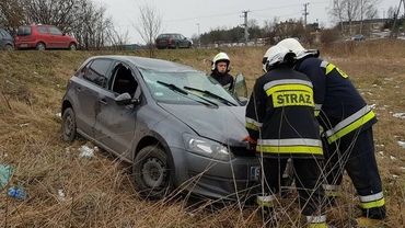 Na Rajskiej dachował volkswagen. Powód? Sarna