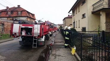 Pożar domu w Szczejkowicach. Przyleciał śmigłowiec