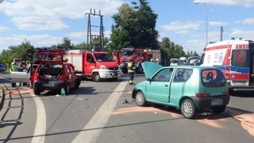 Wypadek trzech aut w Boguszowicach. Są ranni