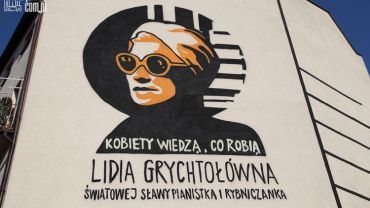 Jutro odsłonięcie muralu z podobizną Lidii Grychtołówny. Przyjdziecie?