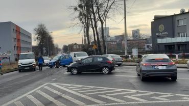 Zderzenie samochodów w Boguszowicach