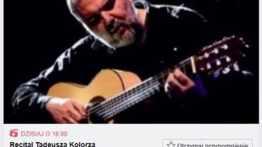 „Artystyczne piątki” w DK Chwałowice: recital Tadeusza Kolorza