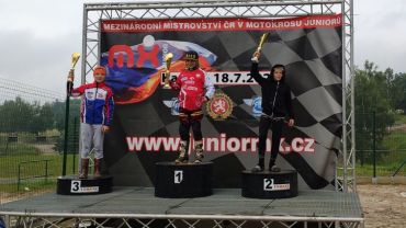 Motocross: Szymon Masarczyk na podium mistrzostw Czech w Kaplicach
