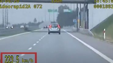 Droga Racibórz - Pszczyna: gnał 223 km/h! (wideo)