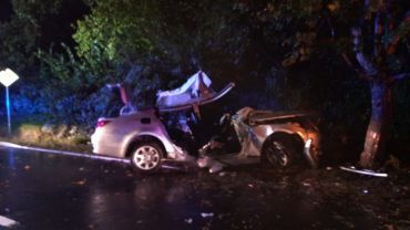 Tragedia na Gotartowickiej: samochód uderzył w drzewo, nie żyje 19-latka