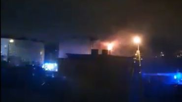 W bloku przy Janiego wybuchł pożar (wideo)