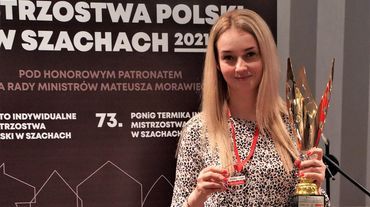 Szachy: Karina Cyfka z brązem mistrzostw Polski