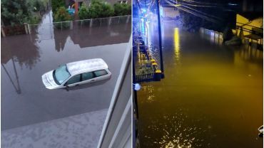 Nawałnica nad Czerwionką-Leszczynami: zalane ulice, piwnice, samochody