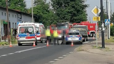 Wypadek na granicy Rybnika i Rydułtów. Kierowca skutera w szpitalu