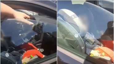 Dzieci zamknięte w samochodzie na słońcu. Internautka: tata był na zakupach (wideo)