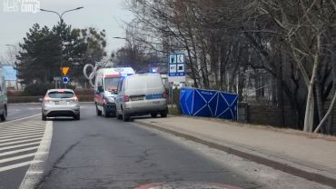 Niebieski parawan na Zebrzydowickiej. Nie żyje mężczyzna