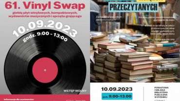 Biblioteka w Rybniku: Vinyl Swap i kiermasz książek przeczytanych