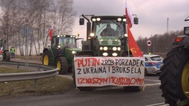 Proputinowski baner na proteście rolników wywołał oburzenie. MSZ mówi o „rosyjskiej agenturze”