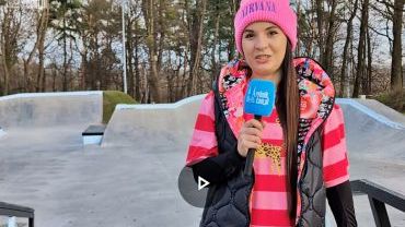 Bowl, rampy i murki. Joanna Komaniecka testuje rybnicki skatepark (wideo)