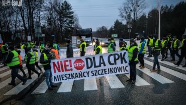 „Nie dla CPK”. Mieszkańcy sołectw Czerwionki-Leszczyn zablokowali Wiślankę