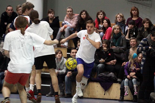 WOŚP: mecz TS Volley - kabareciarze, Dominik Gajda