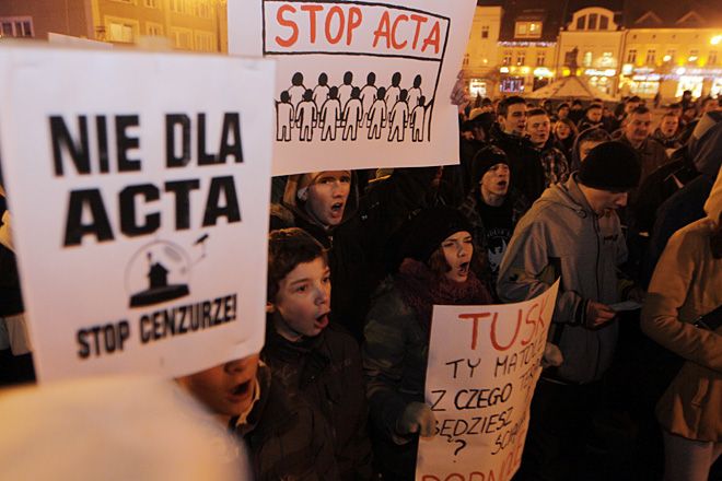 Marsz STOP-ACTA przeszedł przez Rybnik, Dominik Gajda