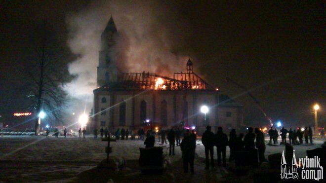 W Orzeszu-Jaśkowicach płonął kościół