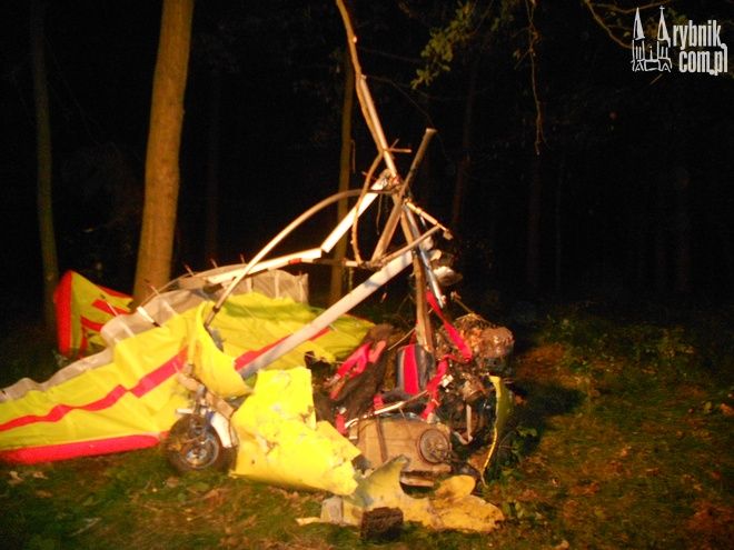 Wypadek motolotni w Rybniku. Zginął pilot i pasażer, Aleksandra Nowara