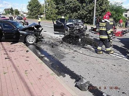 Śmiertelny wypadek na ul. Gliwickiej, KMP w Rybniku