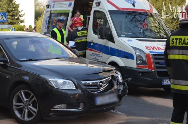 Wypadek na Kościuszki: ucierpiał motocyklista, bf