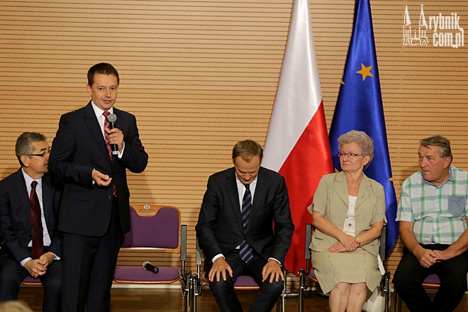 Donald Tusk w Rybniku, Dominik Gajda
