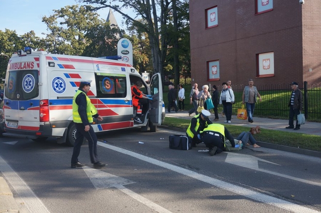 Wypadek na pasach obok sądu w  Rybniku, Aleksandra Nowara - KMP w Rybniku