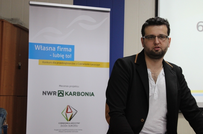 Zespół Szkół w Czerwionce: czy warto założyć własną firmę?, Adrian Grad, Wacław Wrana
