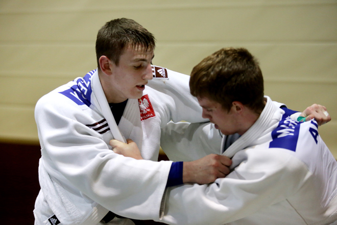 Puchar Europy Juniorów w judo: Piotr Kuczera doczekał się Mazurka Dąbrowskiego, Dominik Gajda (archiwum)