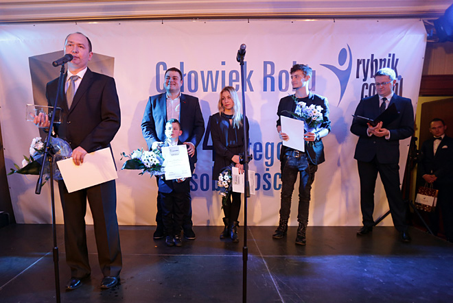 Gala finałowa Konkursu Człowiek Roku Rybnik.com.pl 2014, Dominik Gajda