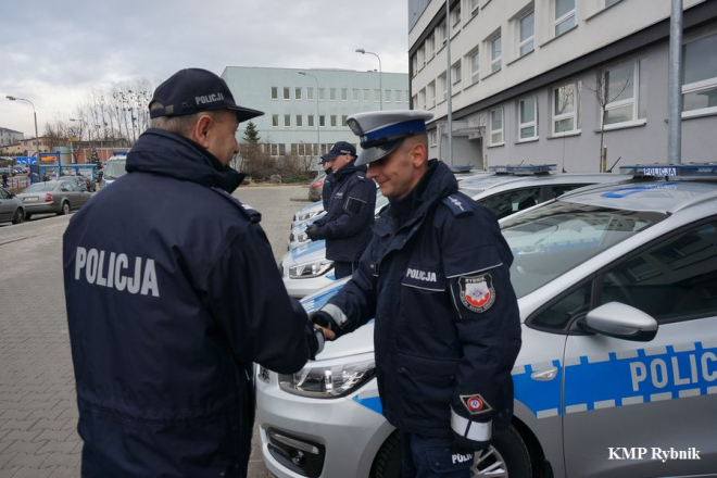 Policja w Rybniku otrzymała 4 nowe radiowozy, KMP Rybnik