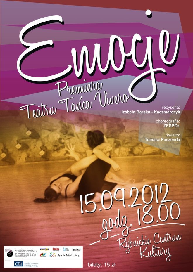 „Emocje” Teatru Tańca Vivero w RCK, Materiały prasowe