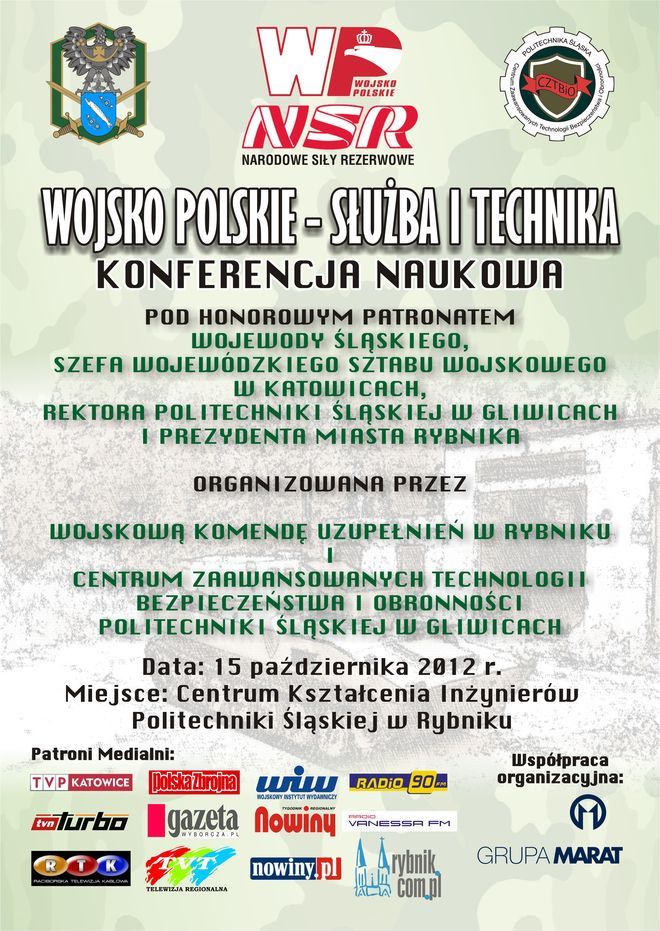 „Wojsko polskie – służba i technika” – konferencja WKU, Materiały prasowe