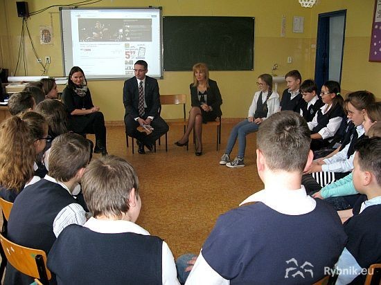 Prezydent odwiedził uczniów, którzy wysłali do niego pocztówki , A. Skupień, materiały prasowe UM Rybnik