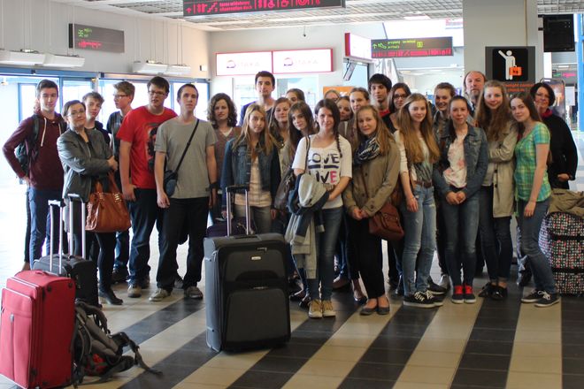 Młodzież z Niemiec z wizytą w II LO, Materiały prasowe