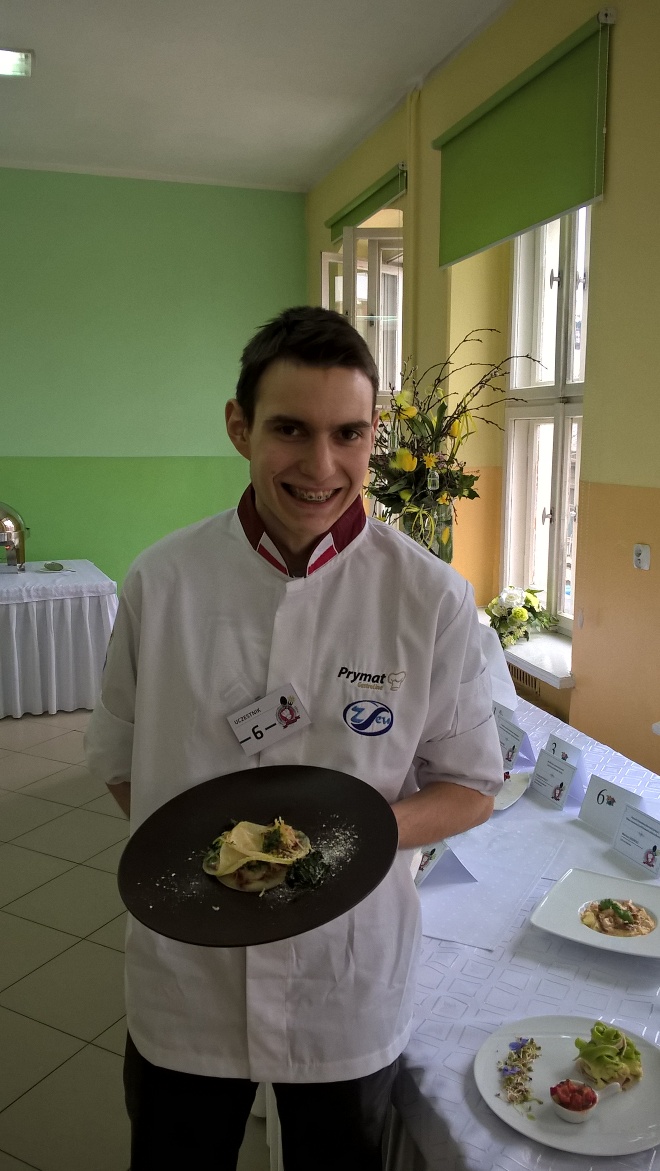 Uczeń ZSE-U zwycięzcą Bielskiego Regionalnego Konkursu Kulinarnego, materiały prasowe ZSE-U